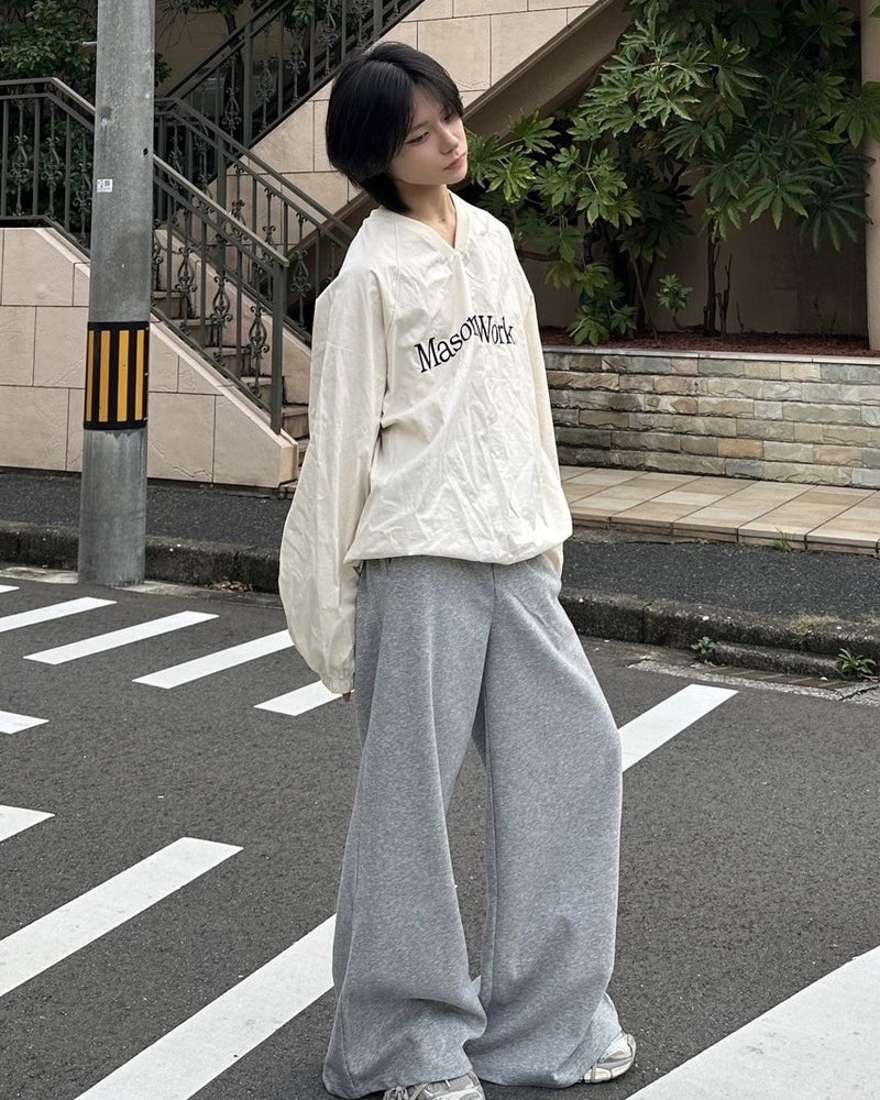 受注制【LUV CODE】coated v neck top (2color)