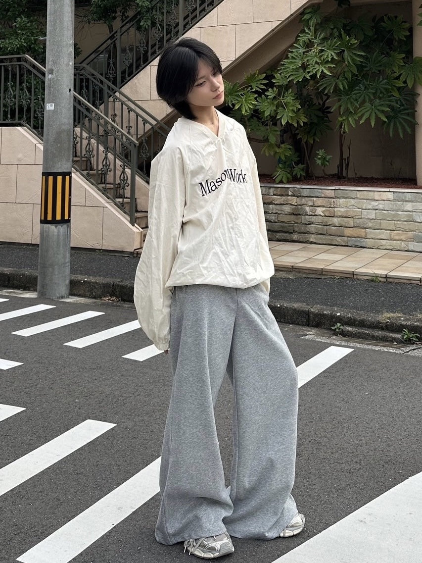 受注制【LUV CODE】coated v neck top (2color)