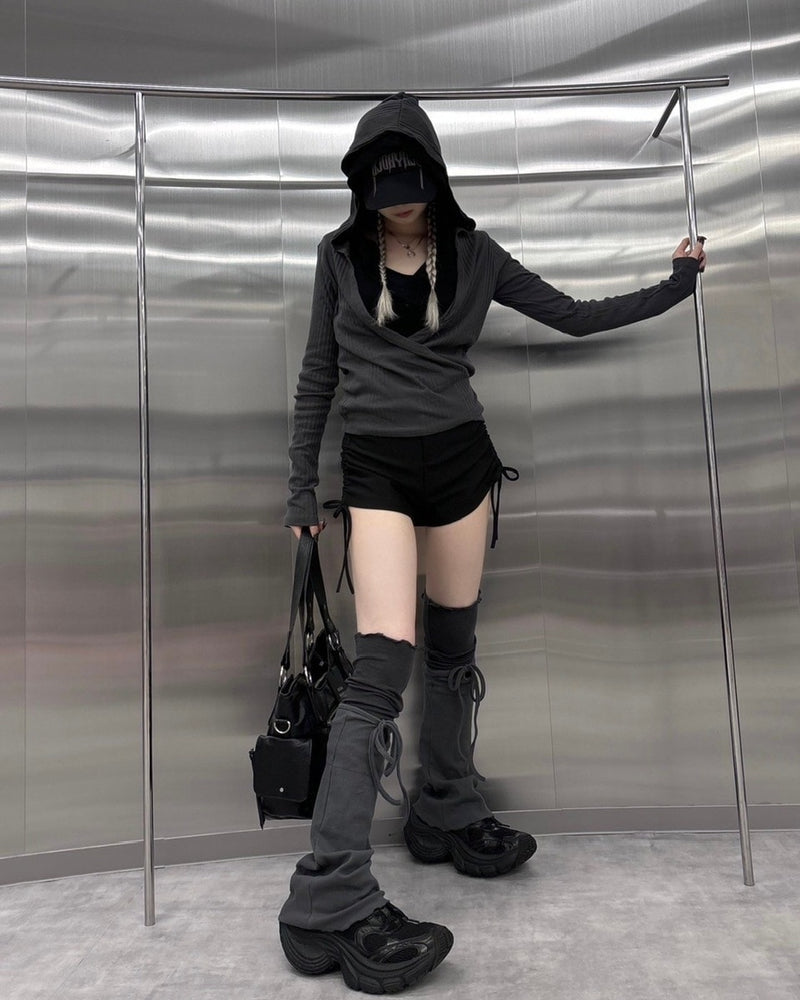 受注制【nmtc +】wrap hood long sleeve (3color)