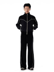 【AAKAM】Western Piping Track Pants