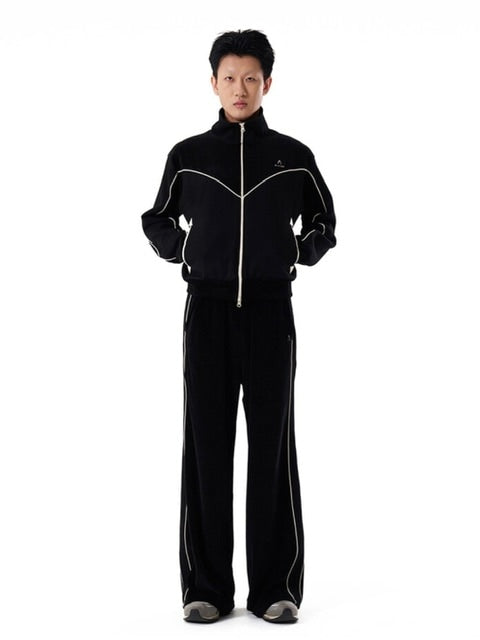 【AAKAM】Western Piping Track Pants