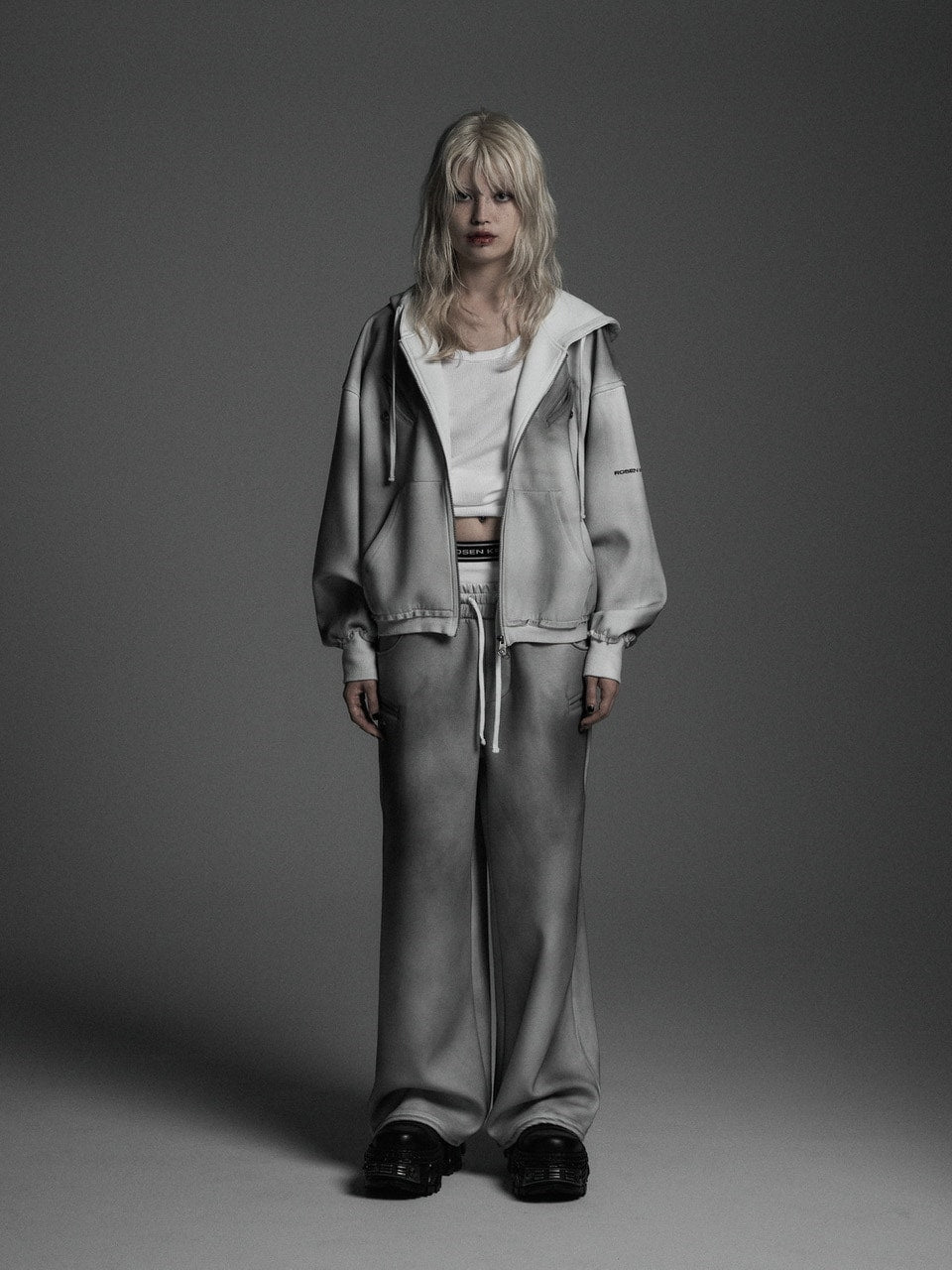 【Rosen Kreuz】the taste“V” WIDE OVERFIT SET UP PANTS