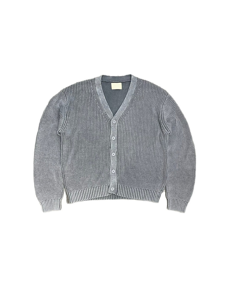 【Chikashitsu +】dirty wash cotton cardigan (3color) / 【チカシツプラス】ダーティウォッシングコットンクロップカーディガン