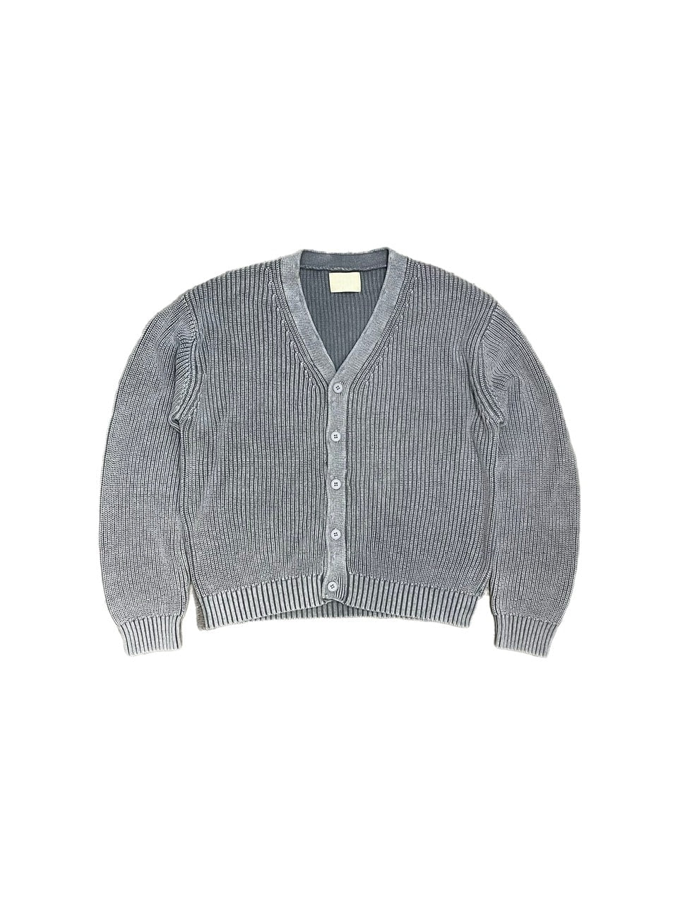 【Chikashitsu +】dirty wash cotton cardigan (3color) / 【チカシツプラス】ダーティウォッシングコットンクロップカーディガン