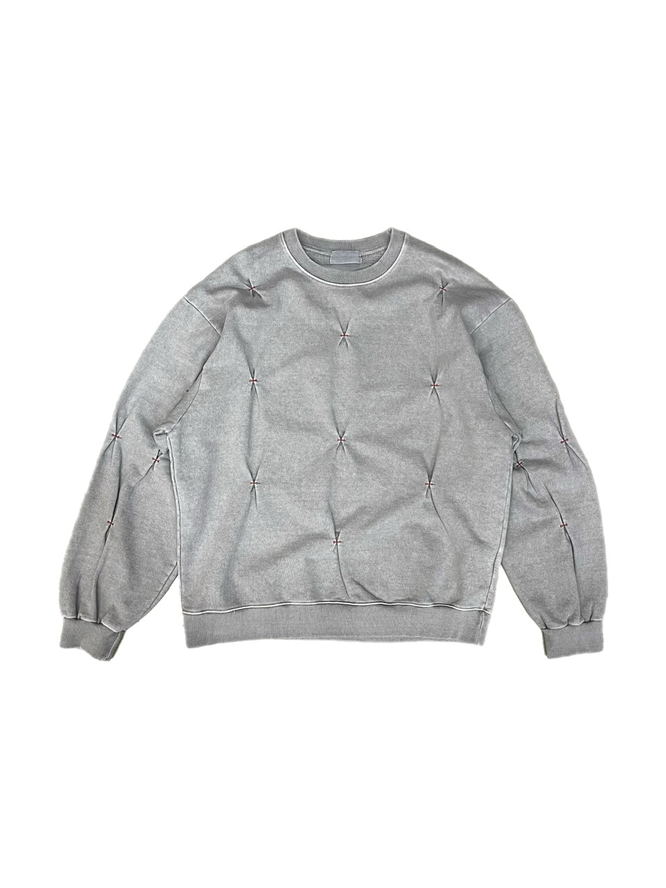 受注制【Chikashitsu +】stitch design sweat (3color)