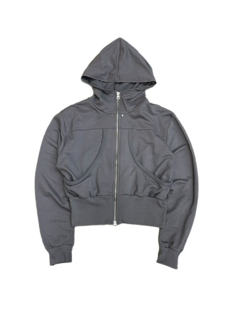 受注制【oaks】design double zip up hoodie (2color)