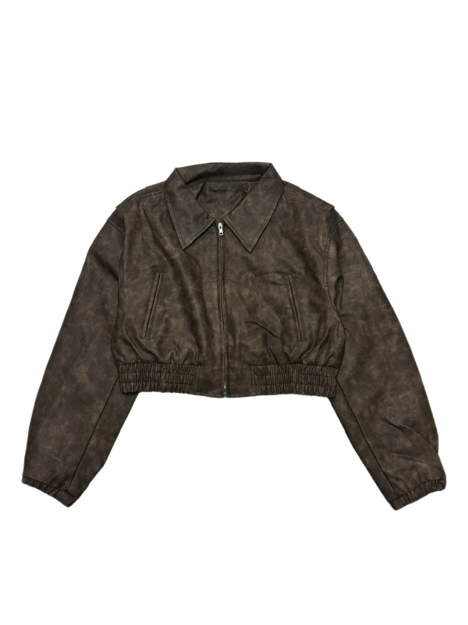 受注制【oaks】fake leather jacket (2color) / 【オークス】フェイクレザージャケット