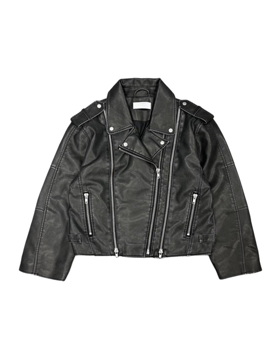 受注制【Never mind the XU】washed leather jacket