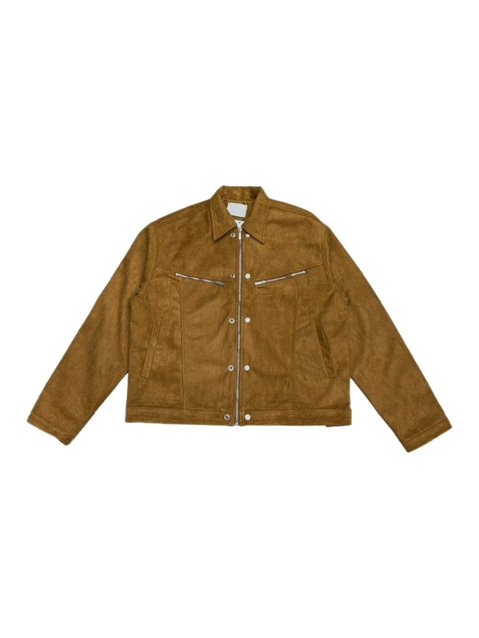 受注制【Chikashitsu +】fake suede zipper blouson (3color) /【チカシツプラス】フェイクスエードスナップボタン＆ジッパーブルゾン