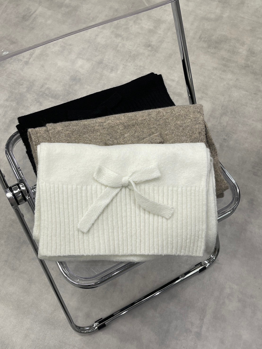 受注制【nmtc +】ribbon muffler (3color)