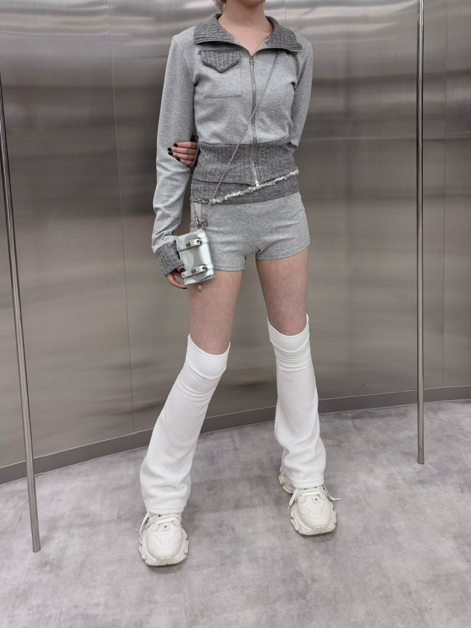 受注制【nmtc +】bi-color jacket and shorts set (3color)