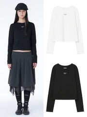 【Miseki seoul】Mini logo long sleeves