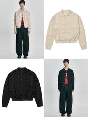 【AJOBYAJO】Fringe Check Cardigan