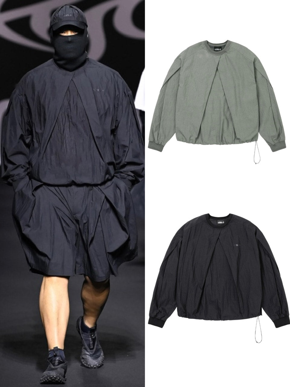 【AJOBYAJO】Tulip Nylon Top