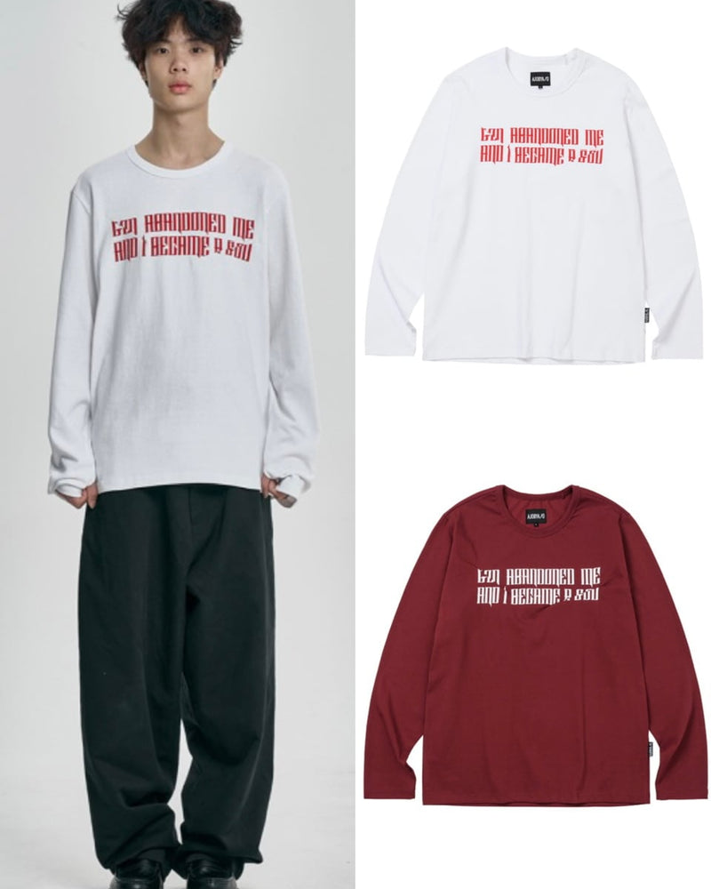 【AJOBYAJO】The Contorted Excuse Long Sleeves T-Shirt