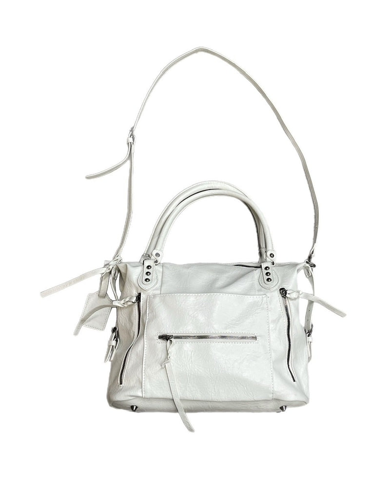 受注制【Chikashitsu +】multi pocket eco leather big bag
