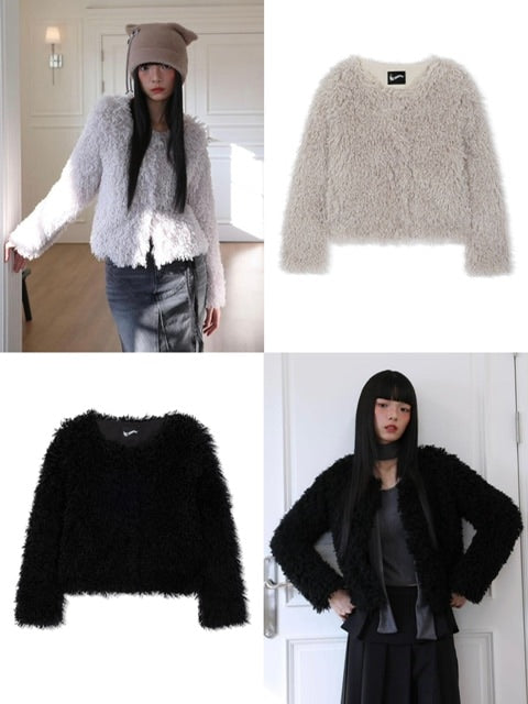 【Uglyshadow】PUPPY JACKET / 【アグリーシャドウ】パピーファー長袖ジャケット