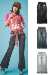 【GALFY】GALローライズフレアデニム