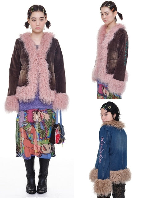【YOUTHBATH】Fluffy washed jacket