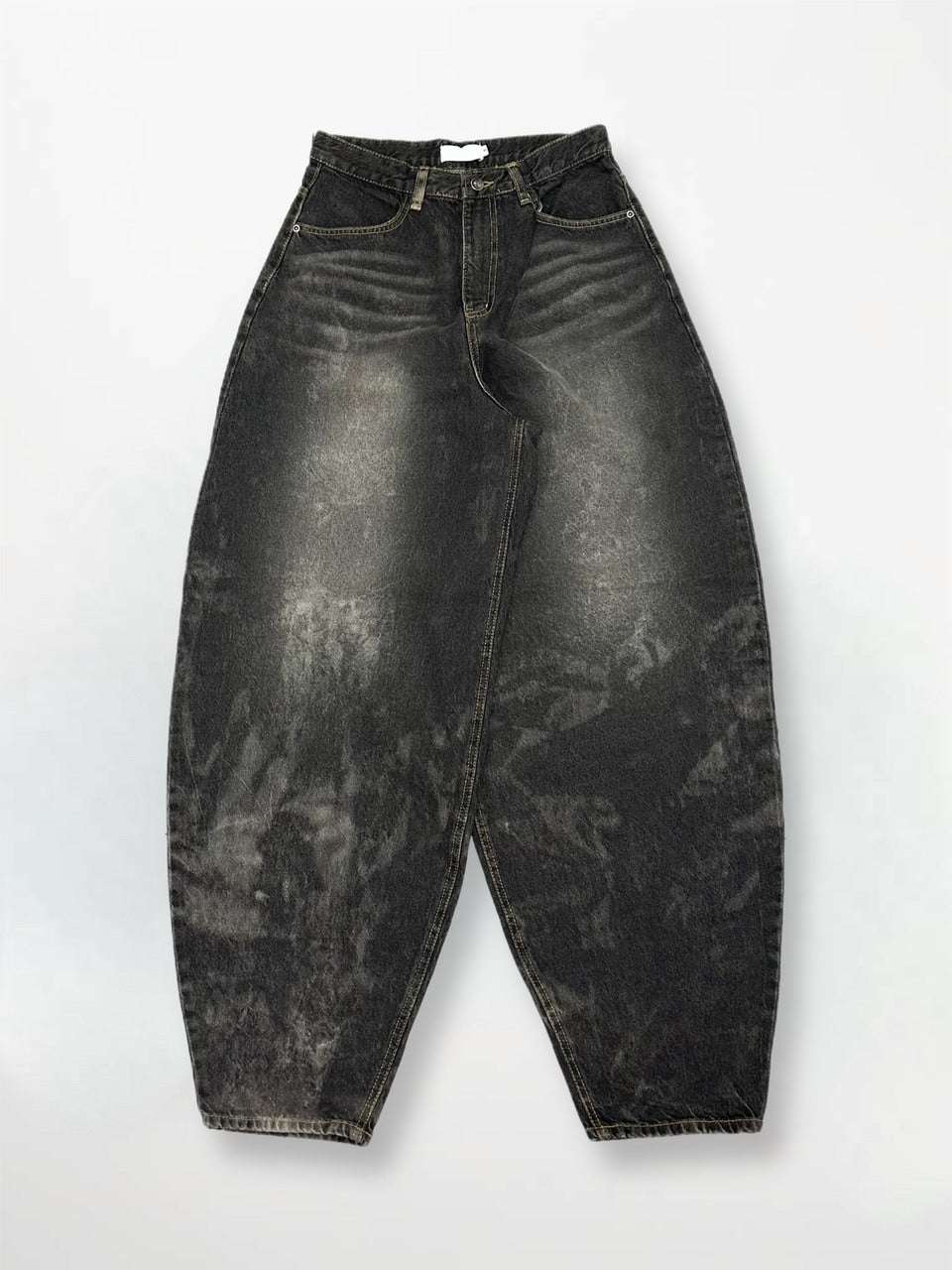 大阪店WEB限定受注制【Chikashitsu +】dirty wash balloon denim pants
