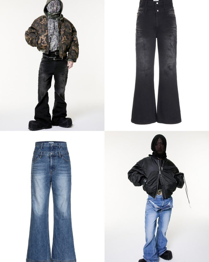【ANOTHERYOUTH】double waist jeans