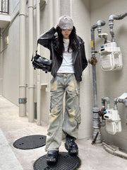 受注制【Never mind the XU】layered denim pants / 【エックスユー ドッグ】レイヤードデニムパンツ