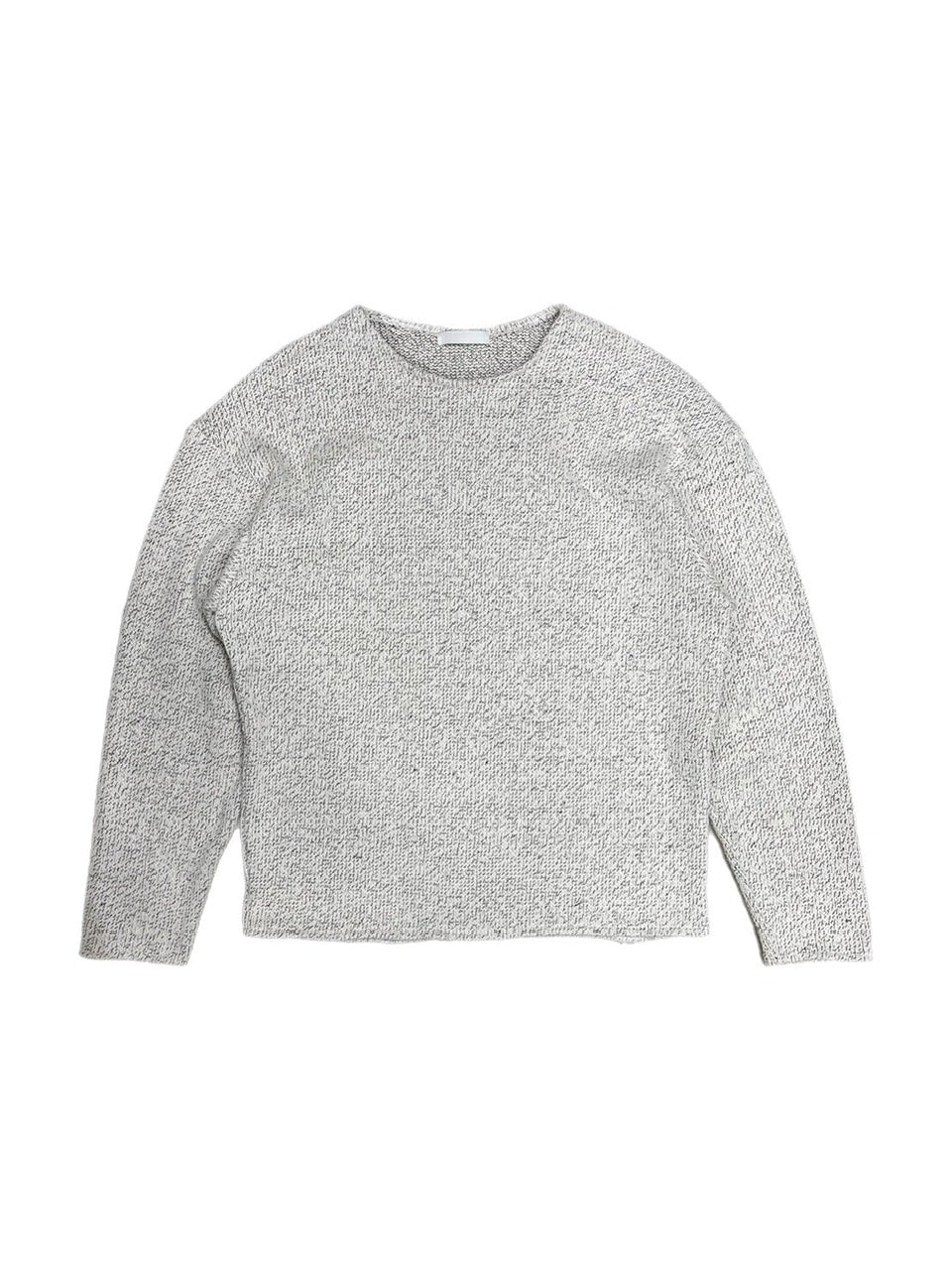 受注制【Chikashitsu +】loose fit round knit (4color)