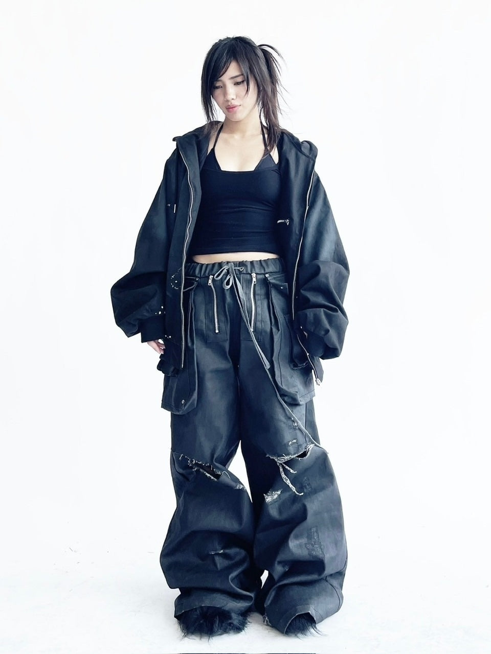 【haveyoudiedbefore?】MM Overdyed Canvas Hoodie / 【ハブユーダイドビフォー?】オーバーダイキャンバスジップアップ長袖パーカー