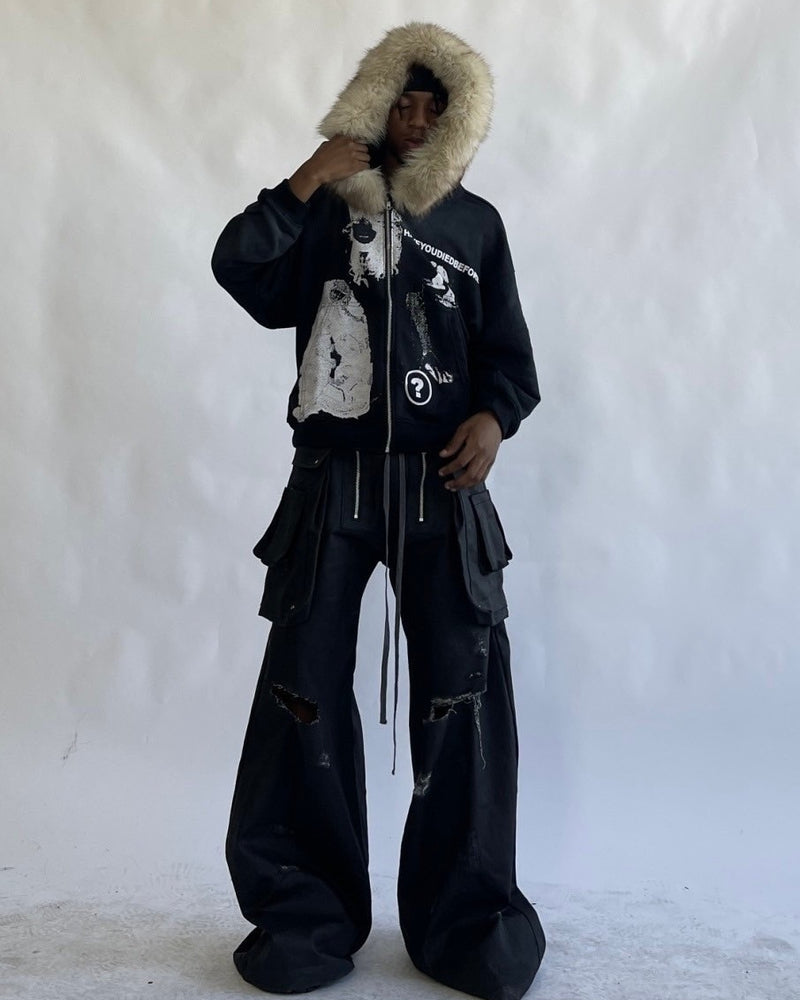 【haveyoudiedbefore?】Mycelium V3 Fur Hoodie