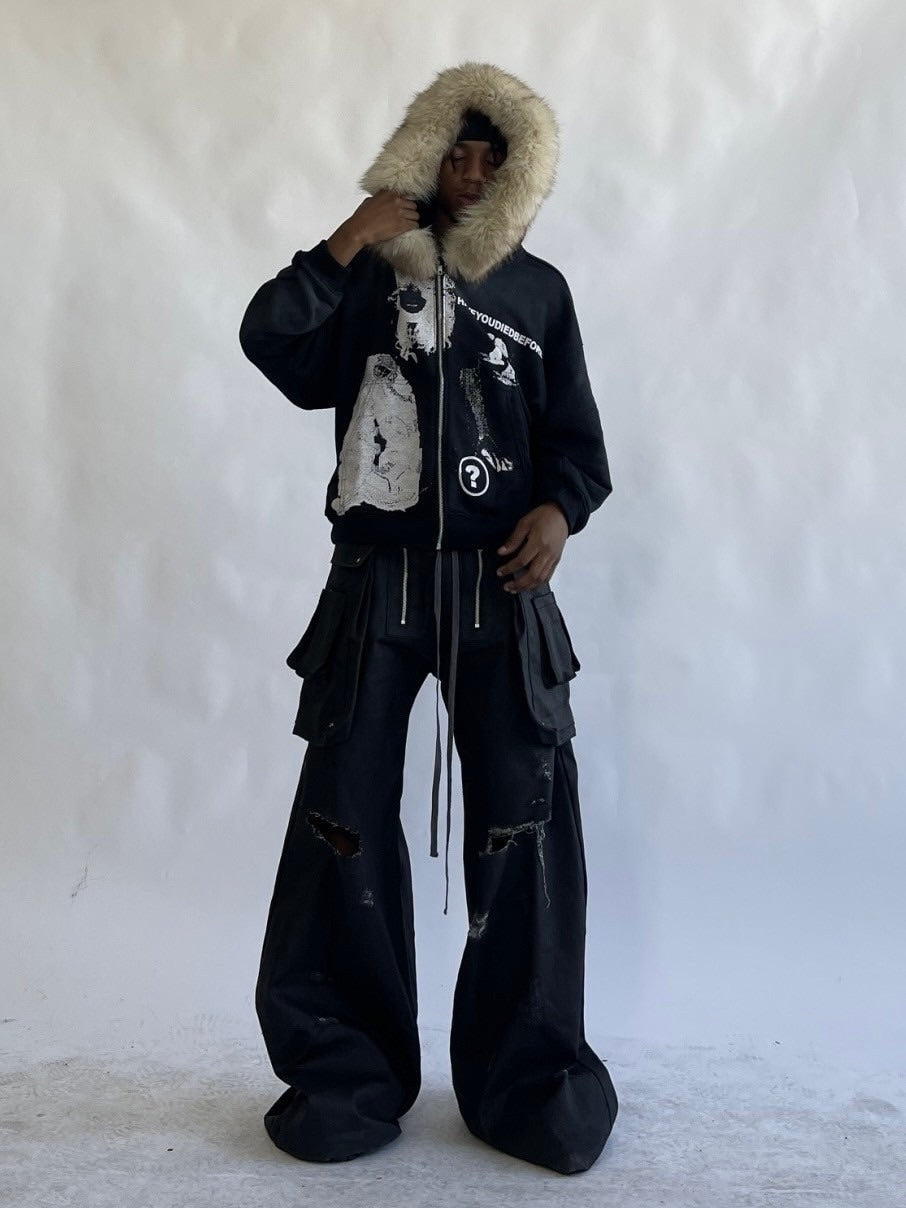 【haveyoudiedbefore?】Mycelium V3 Fur Hoodie