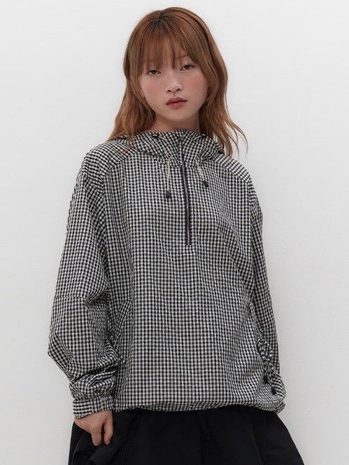 【TUOMIO】CHECK LIGHT ANORAK