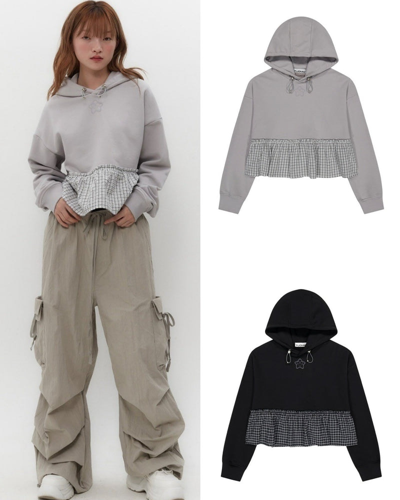 【TUOMIO】FRILL LAYERED HOOD