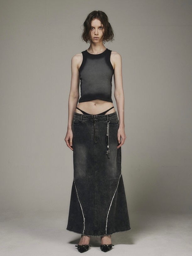 【BLR BLUER】HIGH-TENSION GRADATION WASHING SLEEVELESS(W)