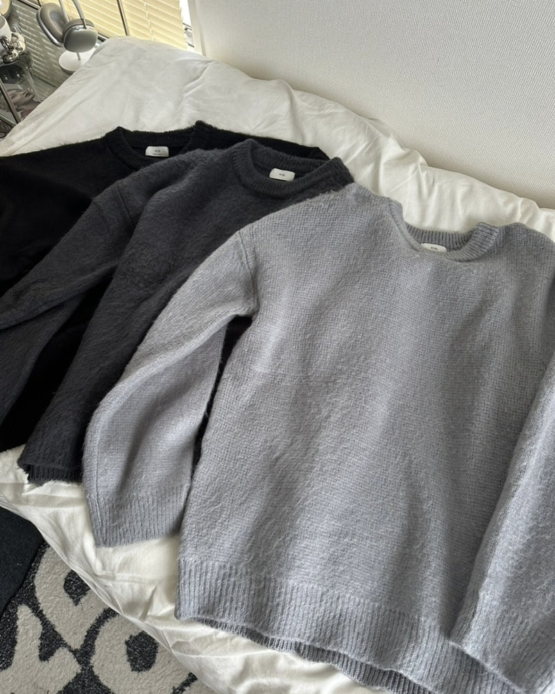 受注制【LUV CODE】oversized mohair knit (3color)
