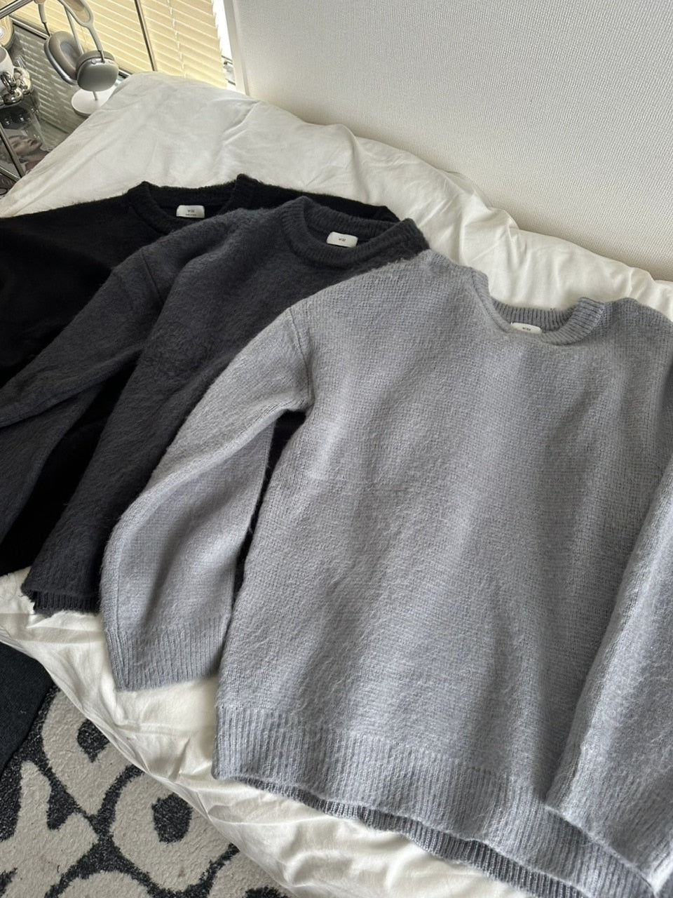 受注制【LUV CODE】oversized mohair knit (3color)