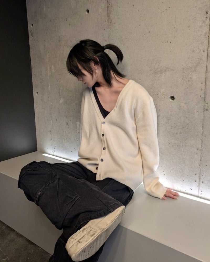 【LUV CODE】simple knit cardigan (4color)