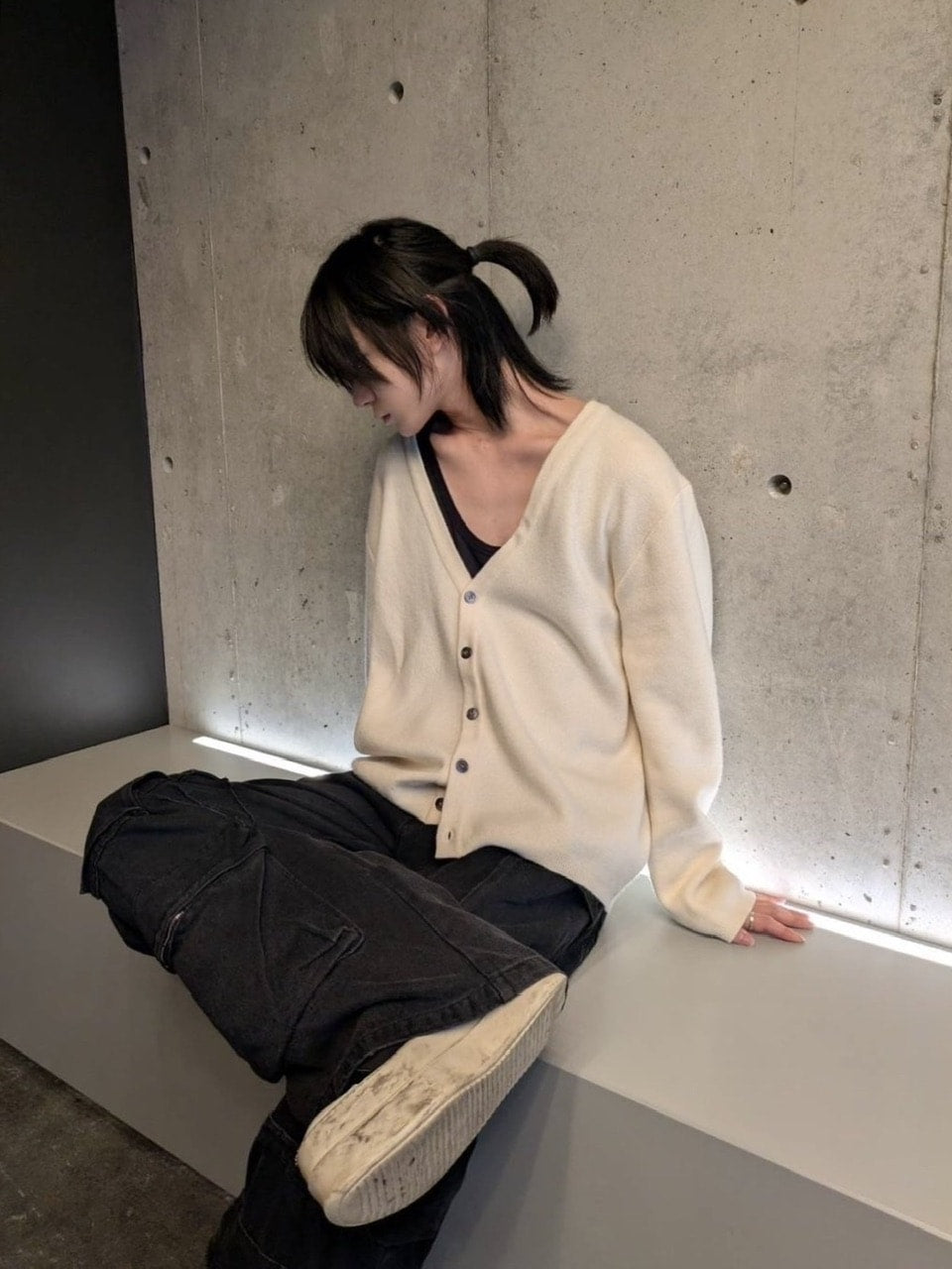 【LUV CODE】simple knit cardigan (4color)