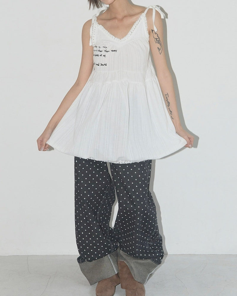 【FANCY CLUB】DREAMY SHEER DRESS / 【ファンシークラブ】シアーキャミワンピース