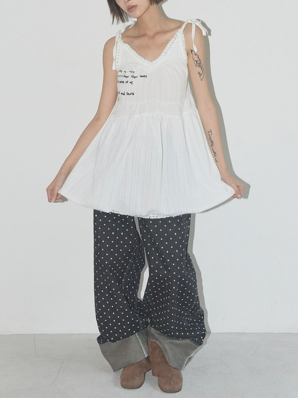 【FANCY CLUB】DREAMY SHEER DRESS / 【ファンシークラブ】シアーキャミワンピース