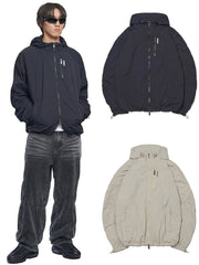 【NOMANUAL】SAIL WIND SHELL / 【ノーマニュアル】ロゴ長袖パーカー