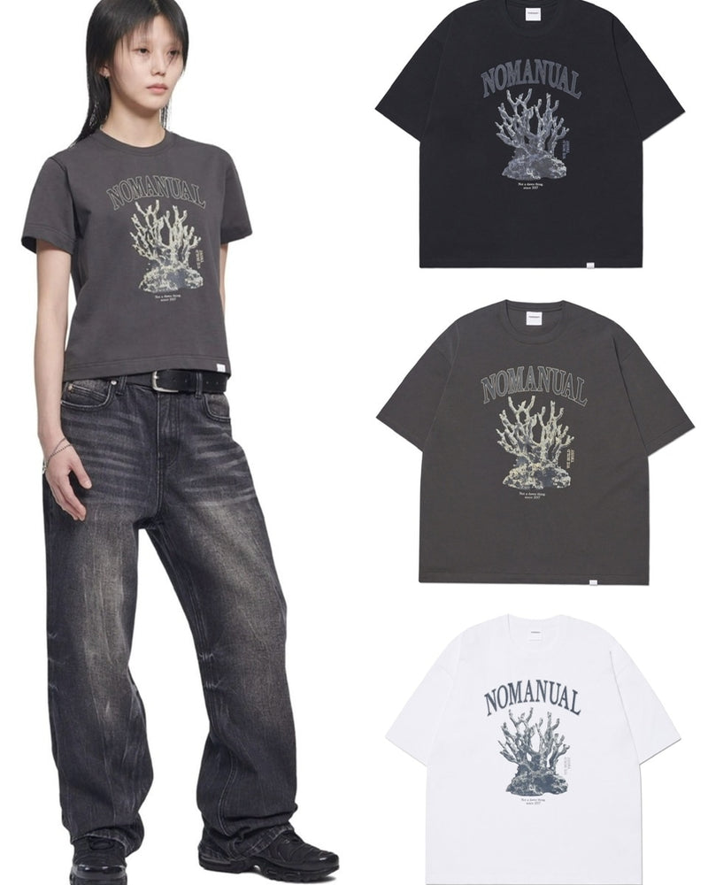 【NOMANUAL】METAL CORAL REEF T-SHIRT