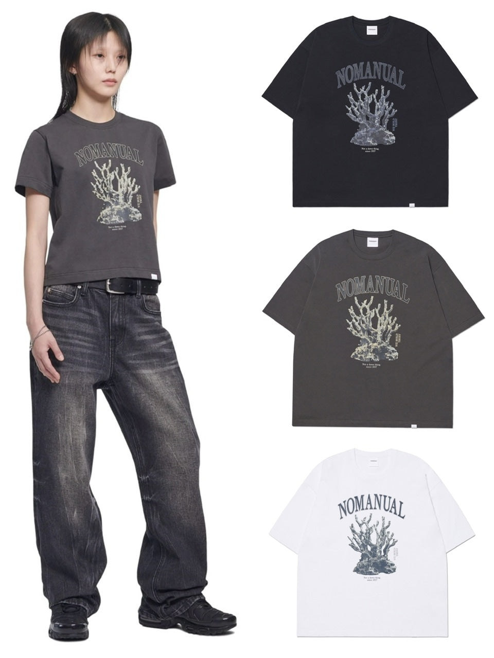 【NOMANUAL】METAL CORAL REEF T-SHIRT
