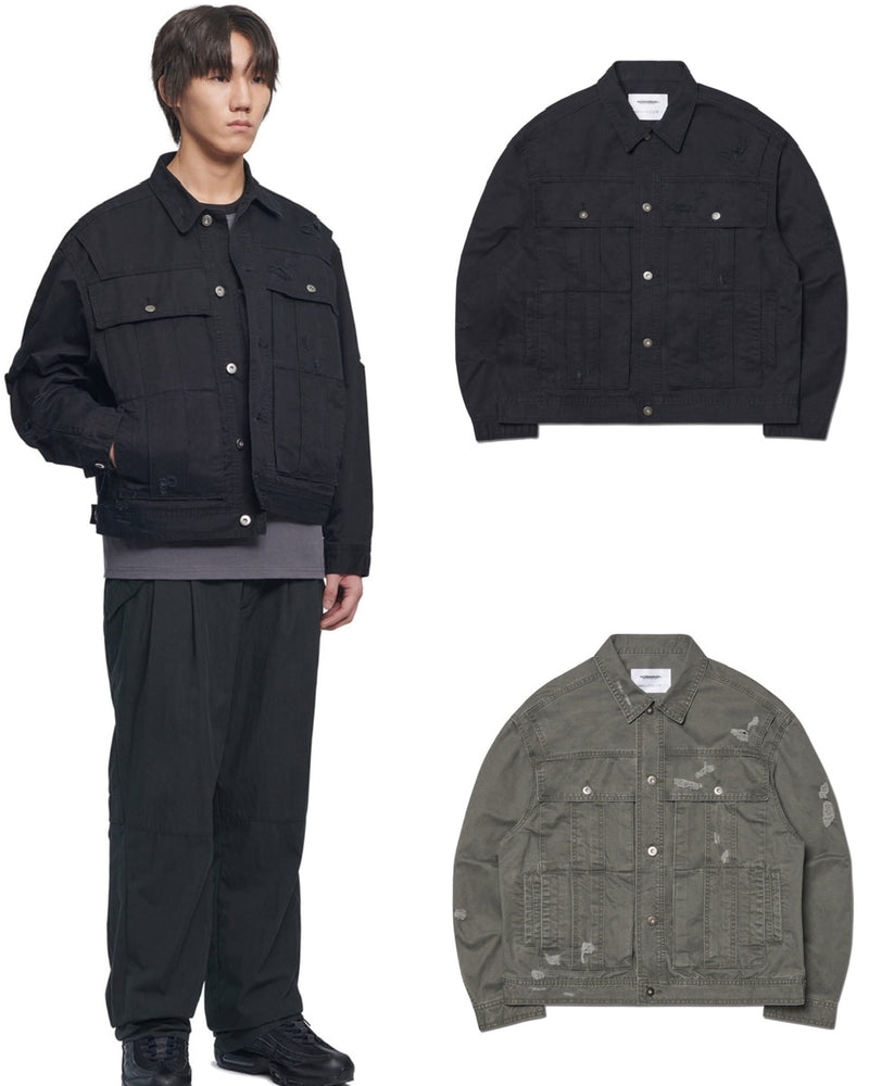 【NOMANUAL】I.P DAMAGED JACKET