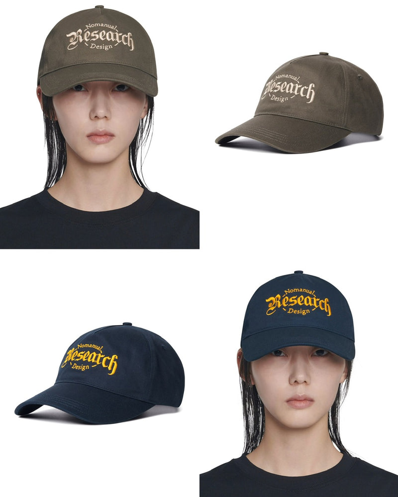 【NOMANUAL】RESEARCH BALL CAP