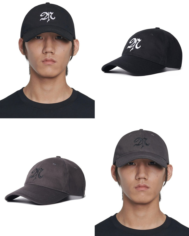 【NOMANUAL】UPPERCASE LETTER N BALL CAP