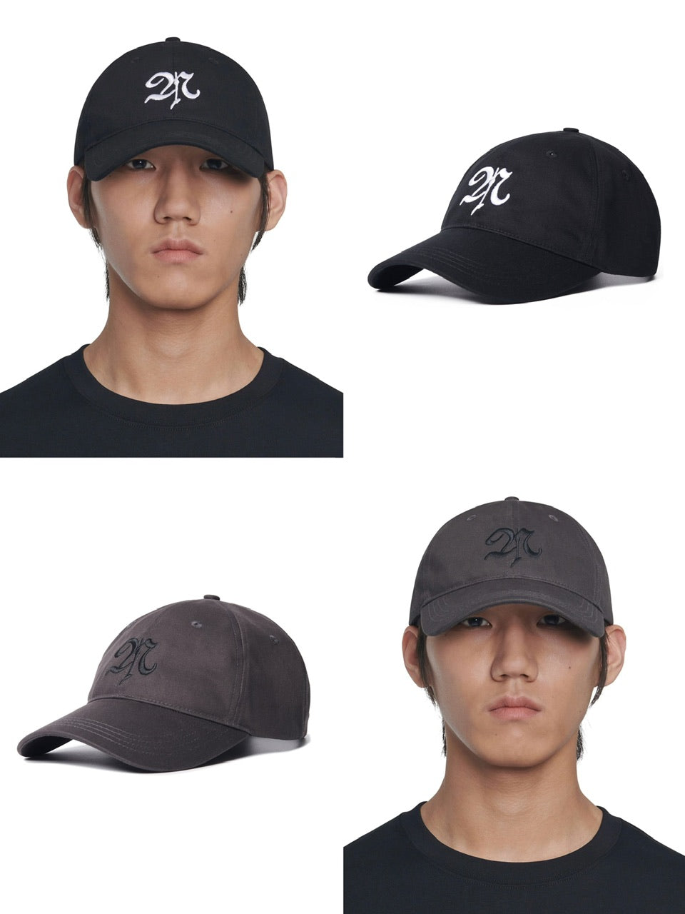 【NOMANUAL】UPPERCASE LETTER N BALL CAP