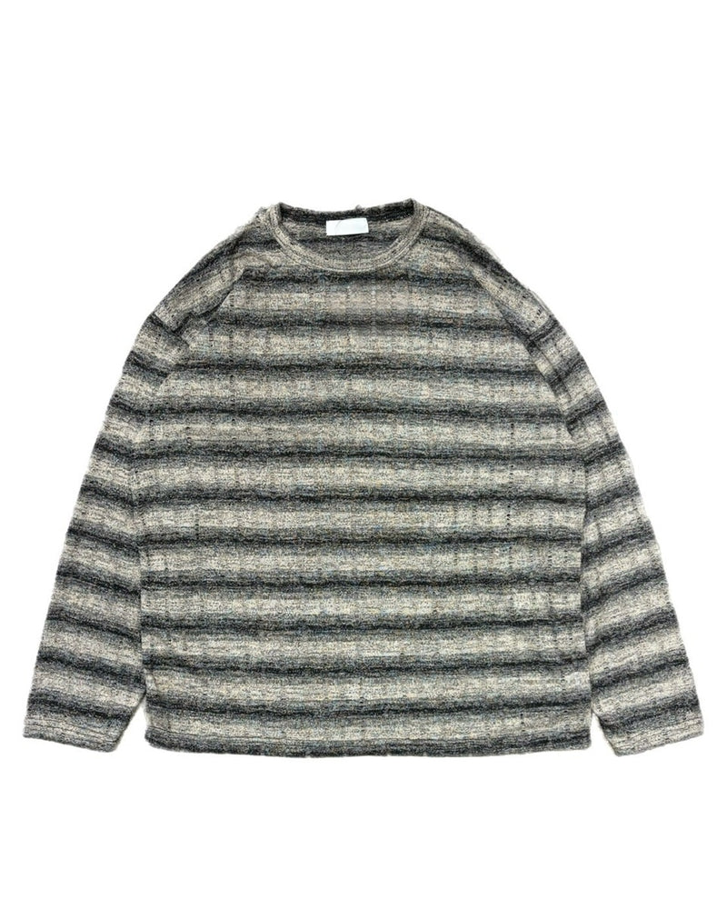 【Chikashitsu +】gradation border knit (5color) / 【チカシツプラス】グラデーションボーダー長袖ニット