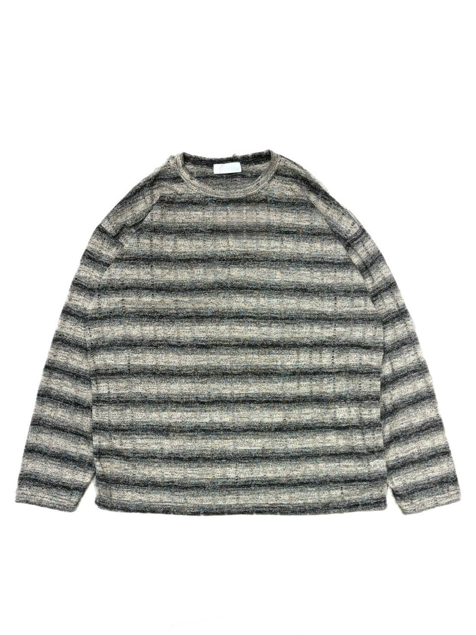 【Chikashitsu +】gradation border knit (5color) / 【チカシツプラス】グラデーションボーダー長袖ニット