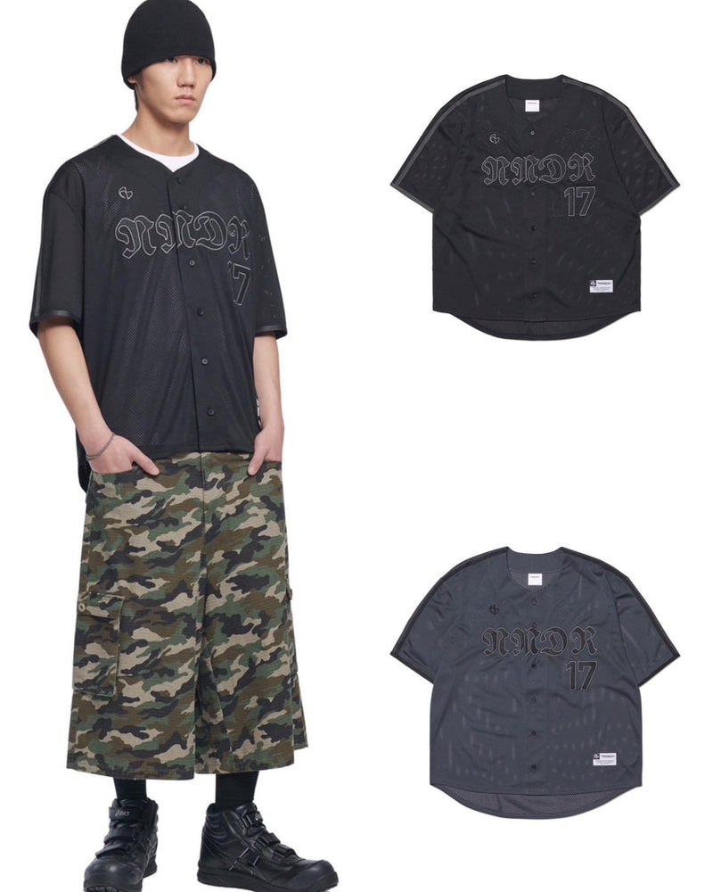 【NOMANUAL】SMOKE BALL MESH JERSEY