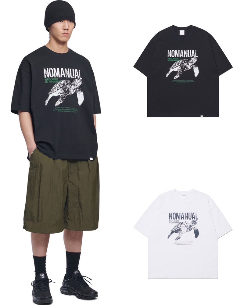 【NOMANUAL】TURTLE T-SHIRT
